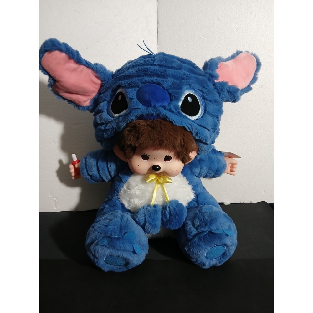 Monmonichi Plush Doll Stitch Costume Blue Stuffed Toy